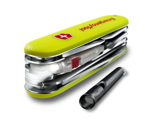 Victorinox Emergency Tool Huntsman Lite – Notfall-Multi-Tool mit LED, Feuerstahl & Trillerpfeife