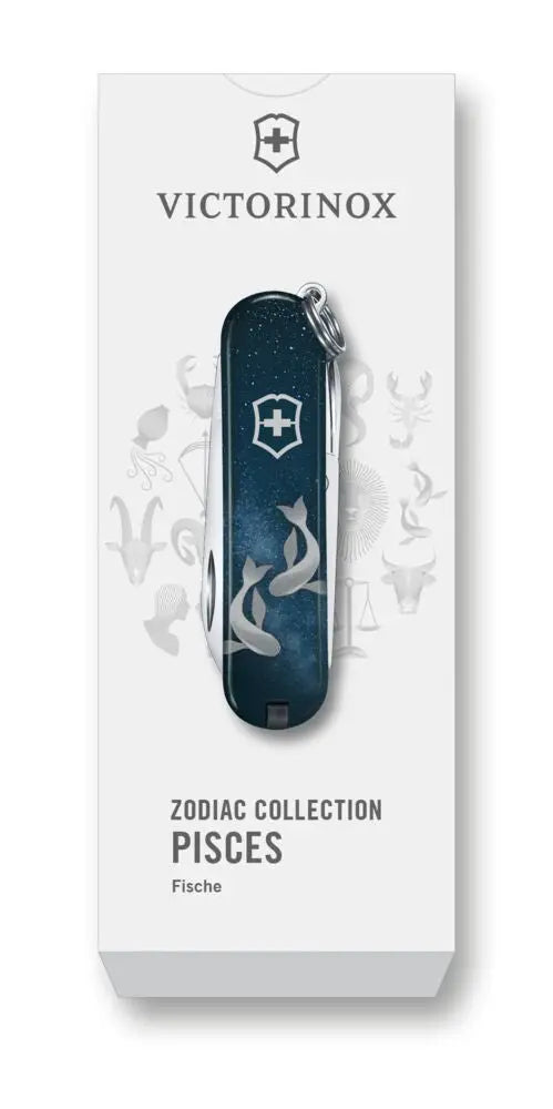 Victorinox Classic SD Zodiac – Sternzeichenmotiv auf der Griffschale