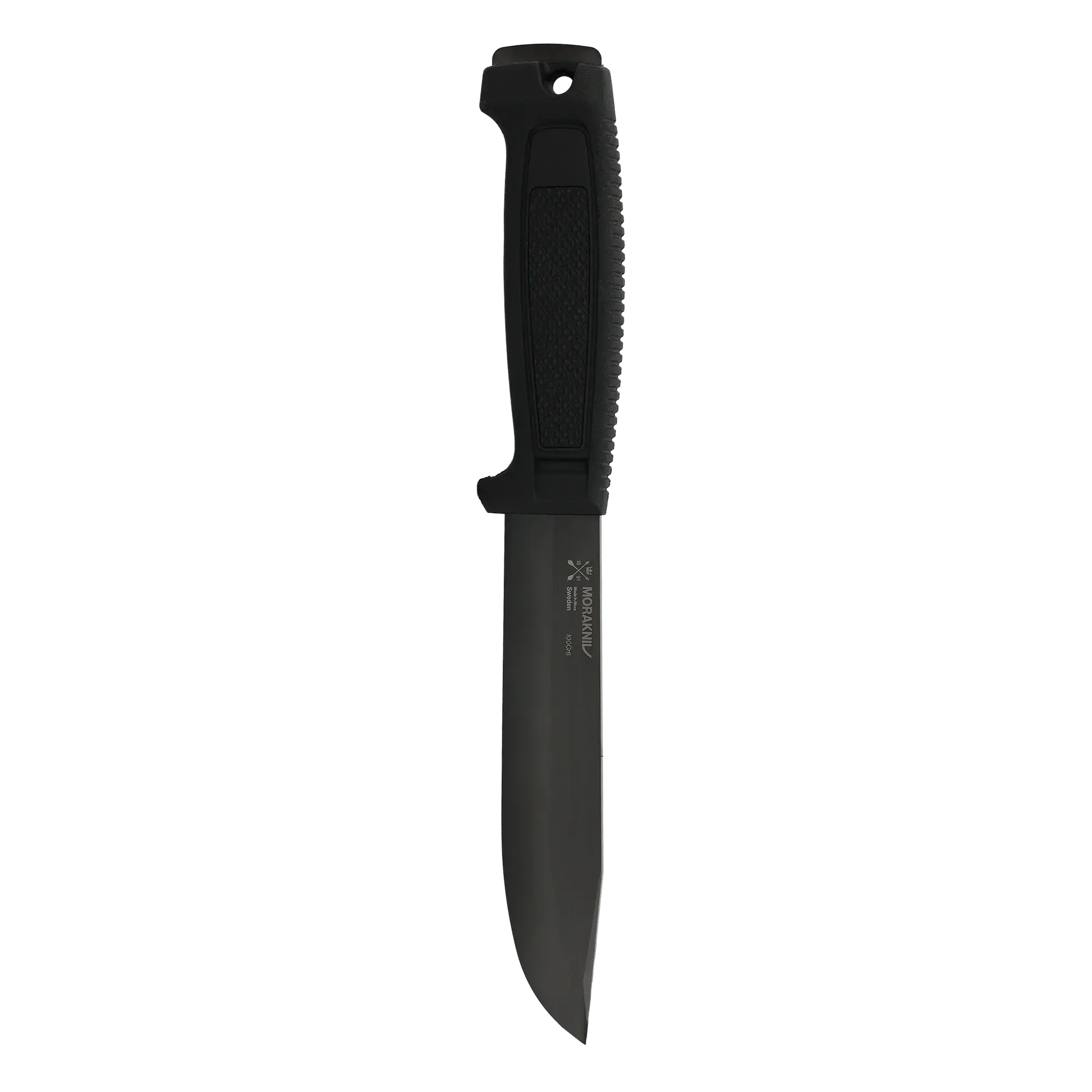 Morakniv Mörkret Black Blade (C) – Full-Tang Survivalmesser mit 100Cr6-Carbonstahl und DLC, 15,3 cm Klinge