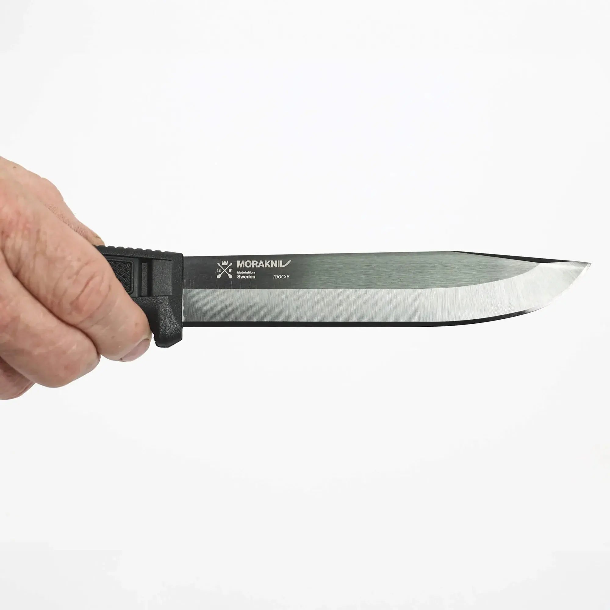 Morakniv Mörkret Black Blade (C) – Full-Tang Survivalmesser mit 100Cr6-Carbonstahl und DLC, 15,3 cm Klinge