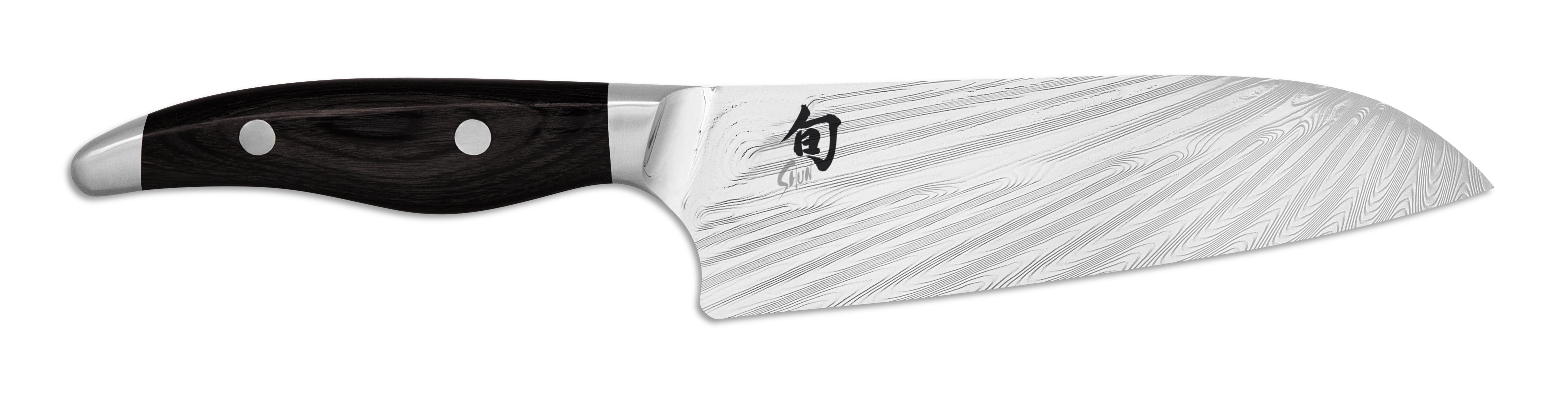 KAI Shun Nagare Black Santoku 18 cm – NDC-0702S | Premium Damastmesser