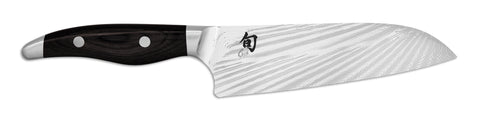 KAI Shun Nagare Black Santoku 18 cm – NDC-0702S | Premium Damastmesser