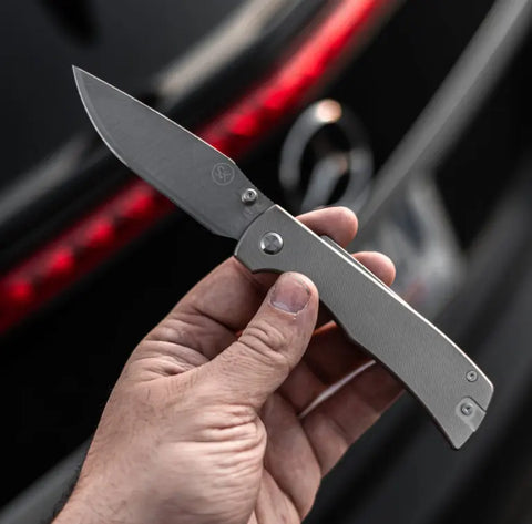 Sandrin Knives Monza Titanium – Tungsten Carbide 71 HRC Folder mit Titan Griff Recoil Lock Sandrin KNIVES