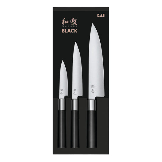 KAI Wasabi Black 67S-300 – Messer-Set in der Gesamtansicht