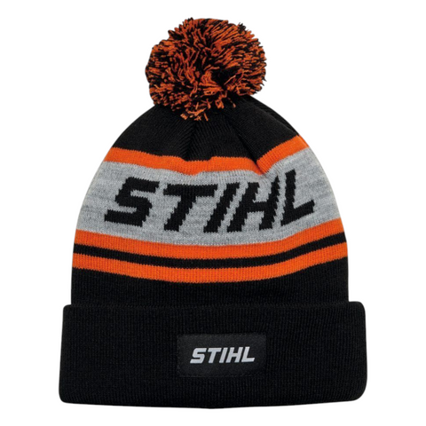 STIHL Mütze POMPON 24 Schwarz/Orange/Grau