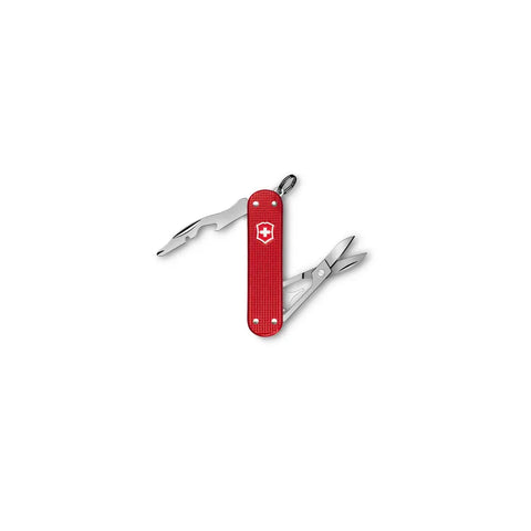 Victorinox Companion S Alox 58 mm Rot – Kompaktes Multitool ohne Klinge mit 5 Funktionen
