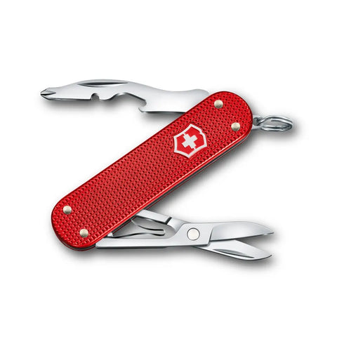 Victorinox Companion S Alox 58 mm Rot – Kompaktes Multitool ohne Klinge mit 5 Funktionen