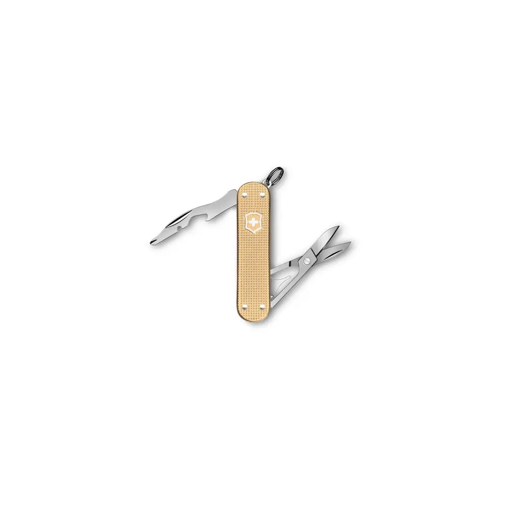 Victorinox Companion S Alox 58 mm Gold – Edles Multitool ohne Klinge mit 5 Funktionen