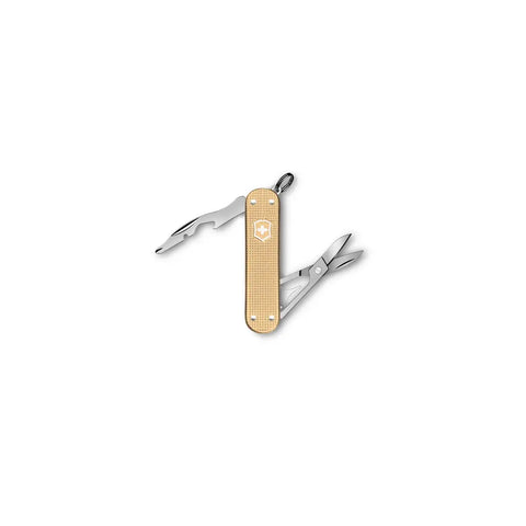 Victorinox Companion S Alox 58 mm Gold – Edles Multitool ohne Klinge mit 5 Funktionen