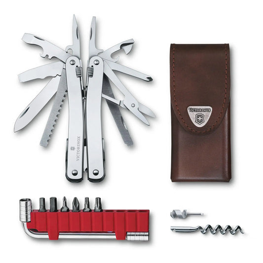 Victorinox SWISS TOOL SPIRIT X PLUS 35 Funktionen GESCHENKSCHACHTEL SILBER 3.0235.L Victorinox