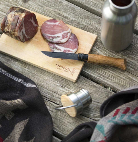 Opinel N°08 Eiche Black – Edles Taschenmesser mit schwarzer PVD-Klinge & Griff aus französischer Eiche