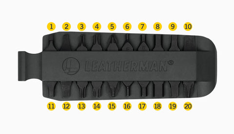 Leatherman Bit Kit #6 – Erweiterungsset mit 22 Schraubenantrieben Leatherman