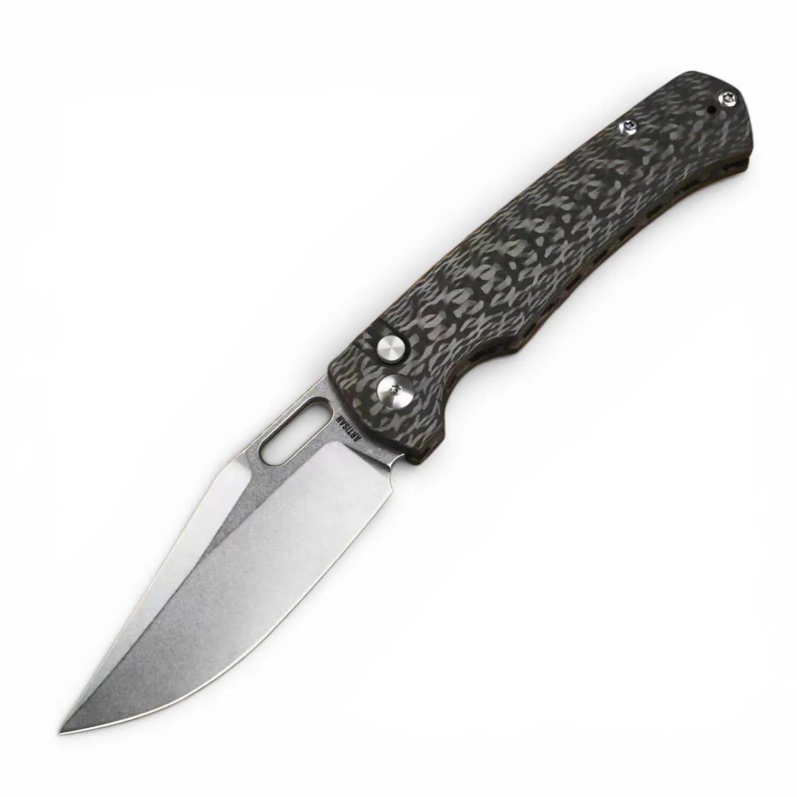 Artisan Revel Limited 1867 Stone Wash – Limitiertes Klappmesser mit AR-SFII & Carbon Fiber ArtisanCutlery