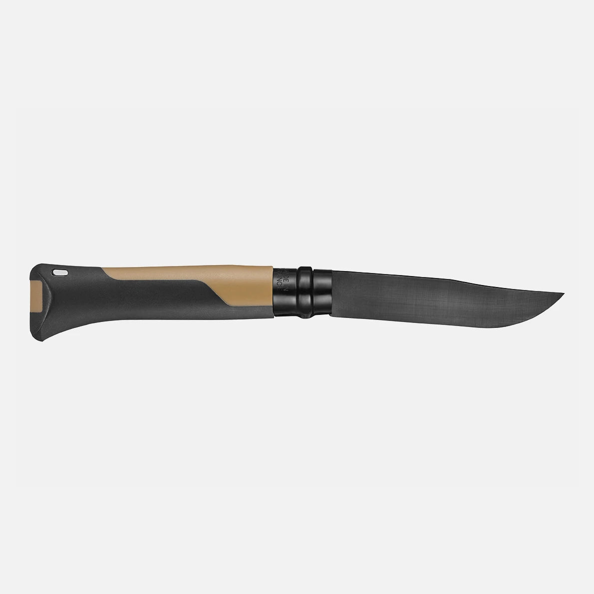 Opinel N°08 Horizon Senf-black Taschenmesser – Linerlock, 12C27 Stahl, Outdoor-EDC