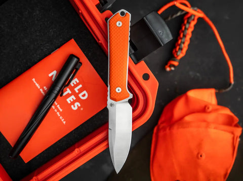 Böker Kiboku G10 Orange – Feststehendes Messer mit RWL-34 & Kydex-Scheide, Solingen Böker Manufaktur Solingen