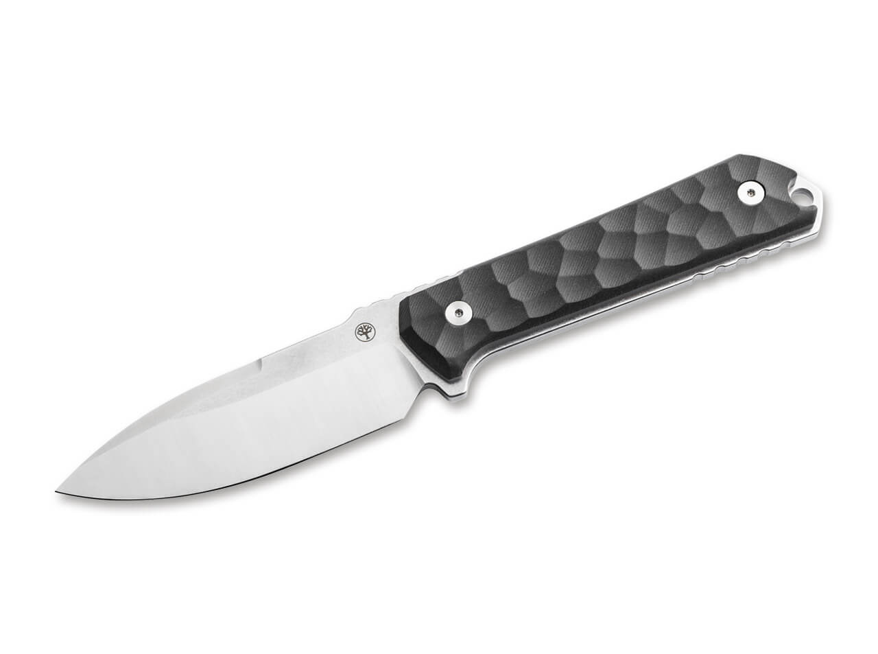 Böker Kiboku Richlite Black Rock Pattern – Feststehendes Messer mit RWL-34 & Kydex-Scheide