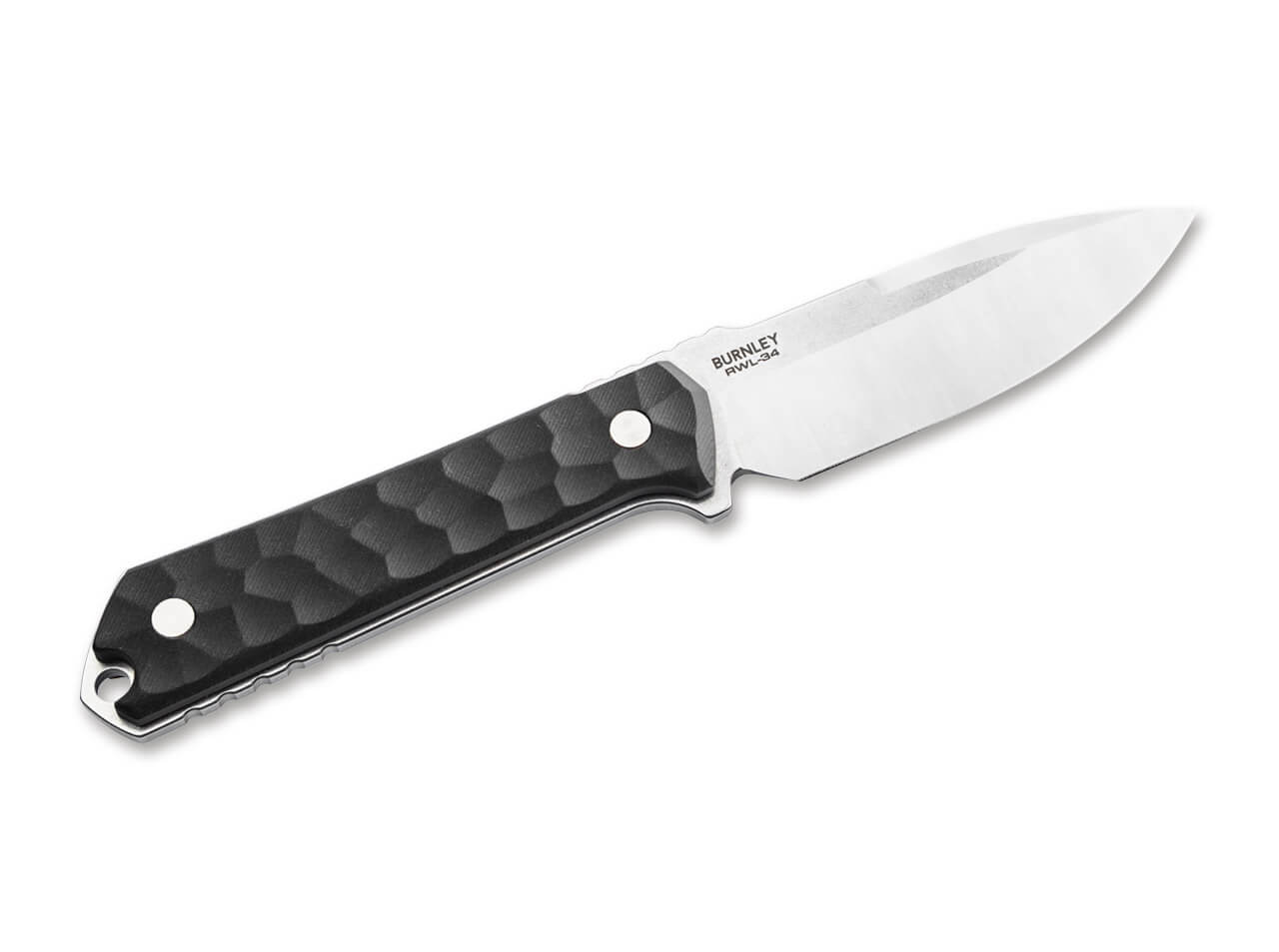 Böker Kiboku Richlite Black Rock Pattern – Feststehendes Messer mit RWL-34 & Kydex-Scheide