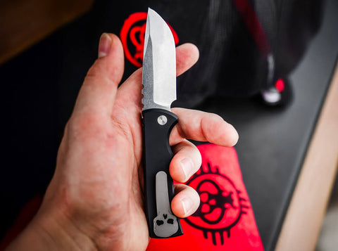 Böker Mini Redencion 42a – §42a-konformes EDC Taschenmesser mit MagnaCut-Klinge & Button Lock