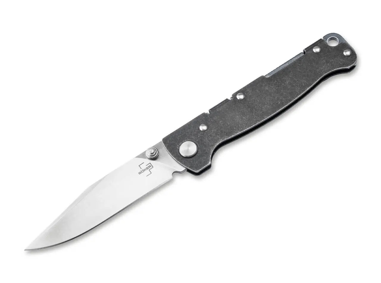 Böker Plus Atlas Clippoint TS D2 Backlock Taschenmesser Einhandmesser Edelstahl Böker Plus