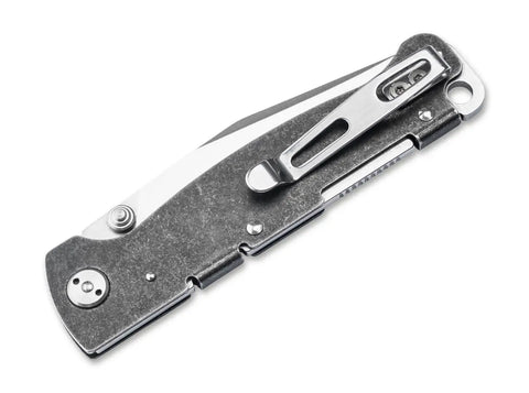 Böker Plus Atlas Clippoint TS D2 Backlock Taschenmesser Einhandmesser Edelstahl Böker Plus