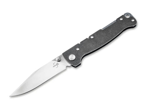 Böker Plus Atlas Clippoint TS D2 Backlock Taschenmesser Einhandmesser Edelstahl Böker Plus