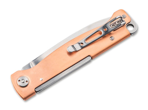 Böker Plus Atlas Copper – Slipjoint Taschenmesser 12C27, Kupfergriff