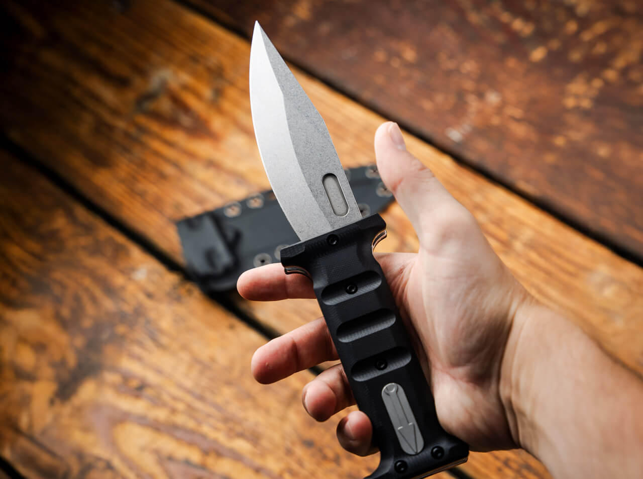 Böker Plus Extension Knife – Verlängerungsmesser aus D2-Stahl mit G10-Griff