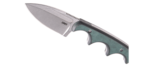 CRKT Minimalist Spear Point Neck Knife – Kompaktes feststehendes Messer mit 8Cr13MoV & Kunststoffgriff