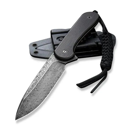 CIVIVI Fixed Blade Elementum Ebony Damascus C2105-DS1 CIVIVI