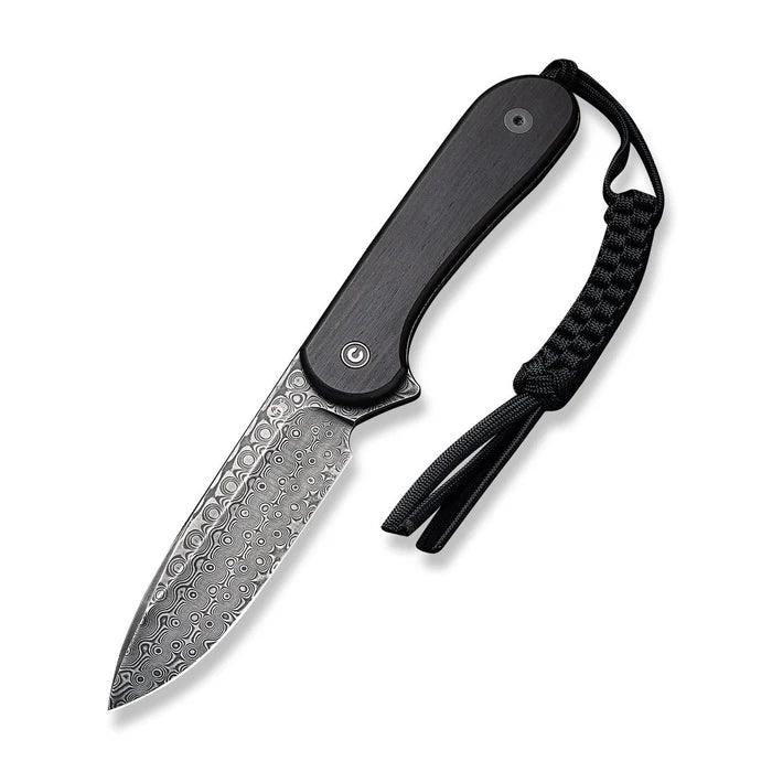 CIVIVI Fixed Blade Elementum Ebony Damascus C2105-DS1