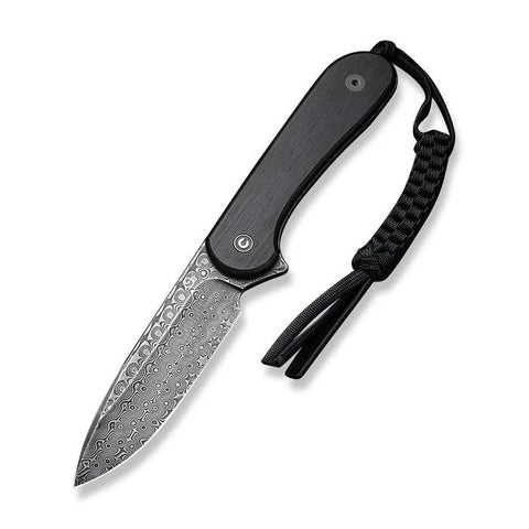CIVIVI Fixed Blade Elementum Ebony Damascus C2105-DS1