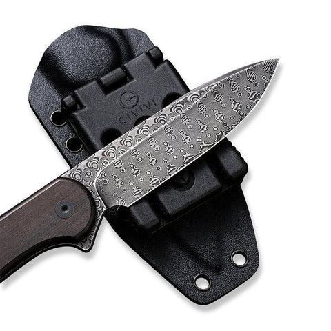 CIVIVI Fixed Blade Elementum Ebony Damascus C2105-DS1