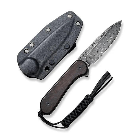 CIVIVI Fixed Blade Elementum Ebony Damascus C2105-DS1