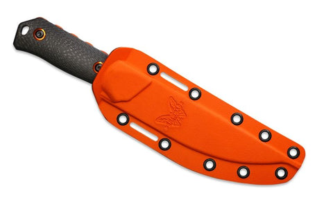 Benchmade 15600OR Raghorn CPM-CruWear – Jagdmesser mit Carbon-Griff