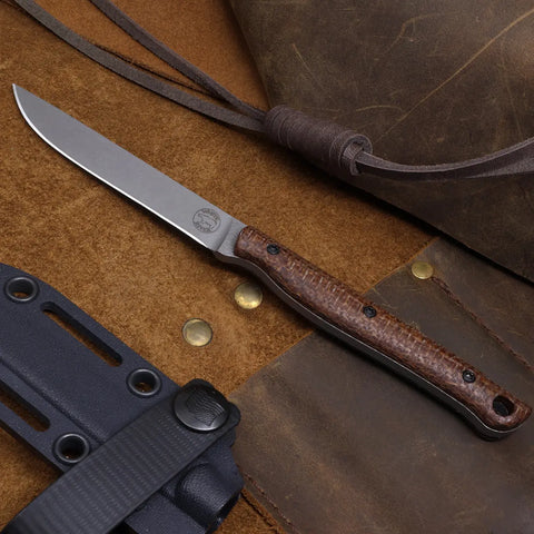White River Exodus 3, Natural Micarta, Magnacut