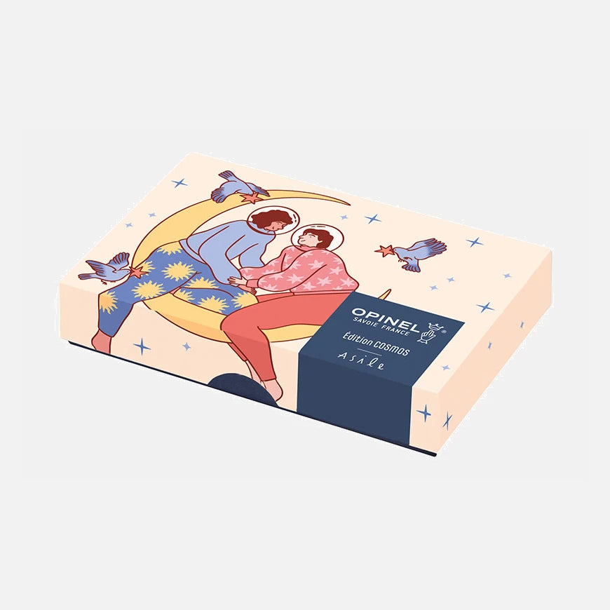 Opinel No 08 Cosmos Asile – Limitierte Edition (8.200 Stück, Made in France)