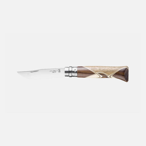 Opinel Chaperon N°08 – Luxus-Taschenmesser mit Intarsien aus edlen Hölzern & Edelstahlklinge