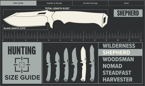 Dawson Knives Shepherd – Seitenansicht mit Wildfire-Klinge