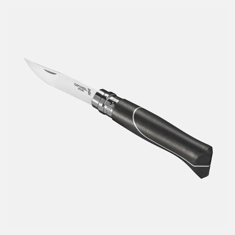 Opinel N°08 Ellipse – Luxus-Taschenmesser aus Ebenholz & Aluminium mit Geschenkbox