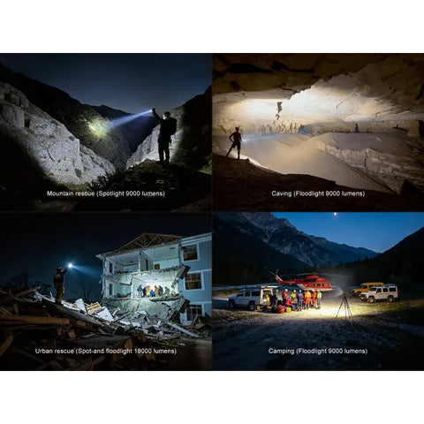 Fenix LR50R V2.0 - LED Taschenlampe - 18.000 Lumen - GMELCH