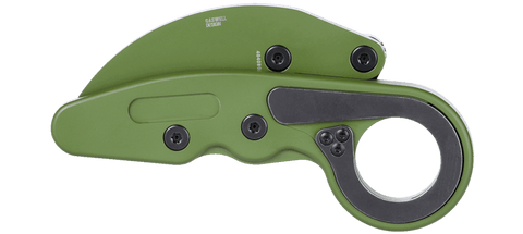 CRKT Provoke® 4040BG Karambit – D2 Stahl, Green Aluminum, Kinematic®