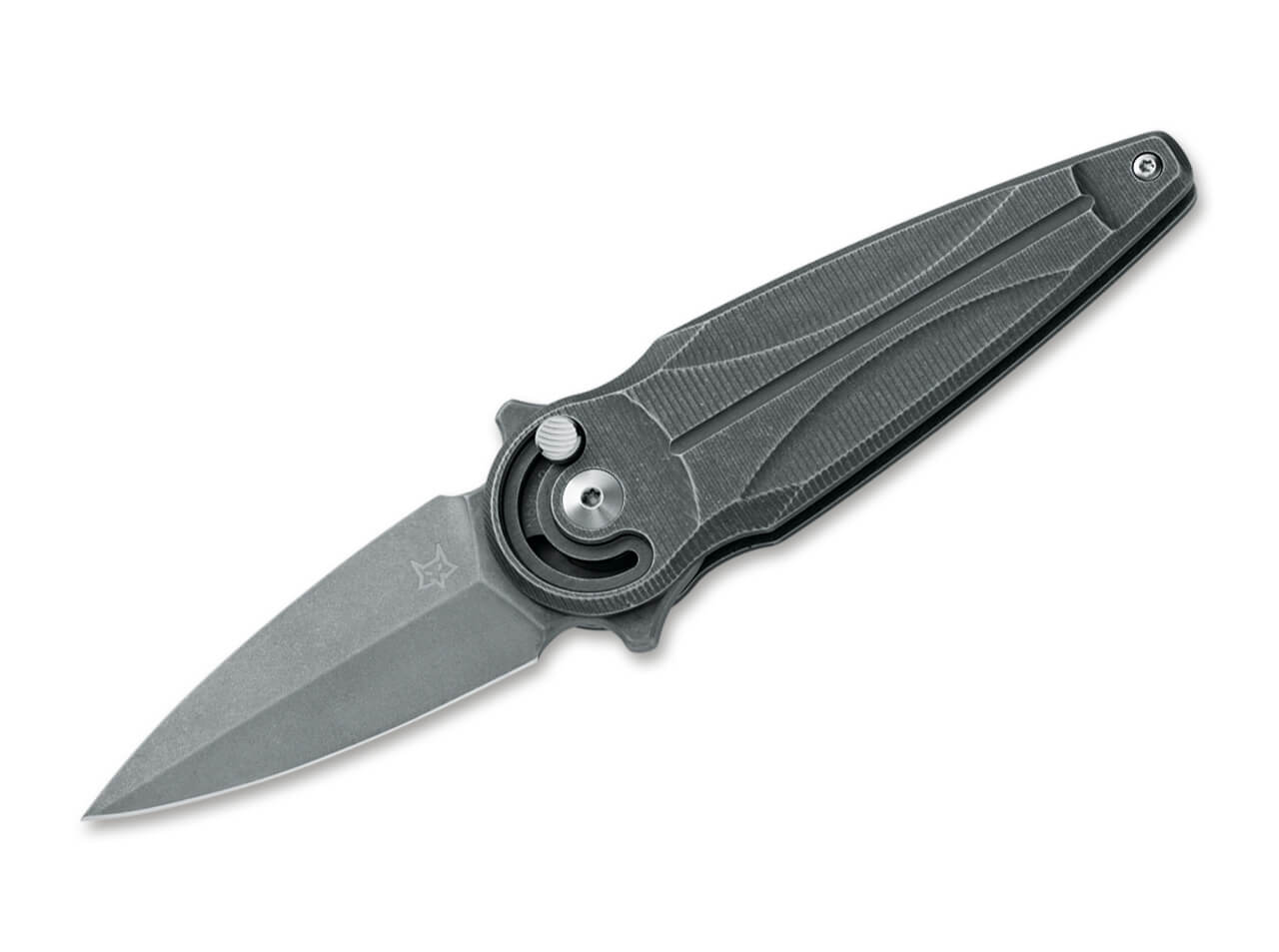 Fox Saturn Aluminium Grey – N690 – Radius Lock – Flipper – Fox Knives