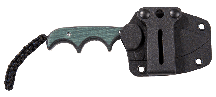 CRKT Minimalist Spear Point Neck Knife – Kompaktes feststehendes Messer mit 8Cr13MoV & Kunststoffgriff