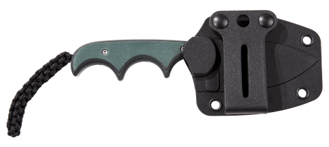 CRKT Minimalist Spear Point Neck Knife – Kompaktes feststehendes Messer mit 8Cr13MoV & Kunststoffgriff
