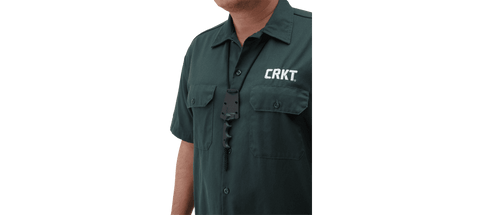 CRKT Minimalist Drop Point Neck Knife 5Cr15MoV G10 Alan Folts Messer 2384K