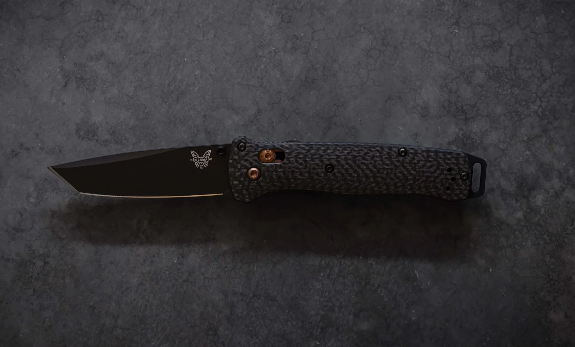 Benchmade 537BK-10 Bailout – Black Blade, Carbon Fiber, S90V, AXIS Lock
