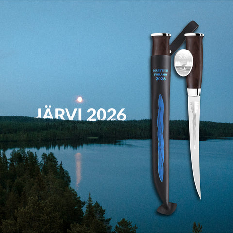 Marttiini Järvi Annual Knife 2026 – Limitiertes Jahresmesser, Fischfiletiermesser, Birkenholz