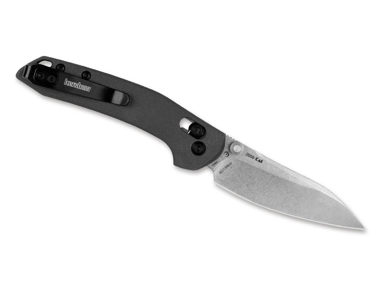 Kershaw Duster Taschenmesser – Kompaktes EDC mit 8Cr13MoV Stahl, DuraLock & GRN Griff Kershaw