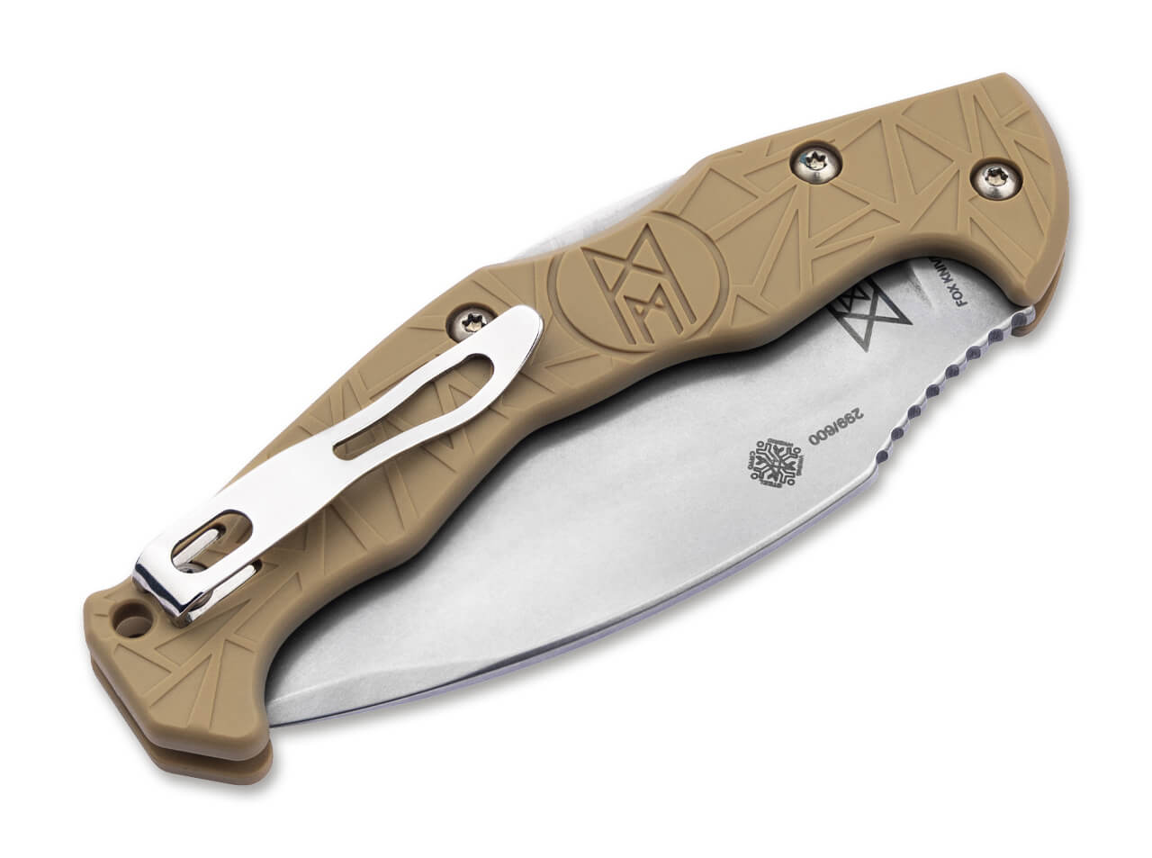 Midgards Messer EDC Kukri Ocker – Zweihand-Taschenmesser mit Backlock & 9 cm Klinge