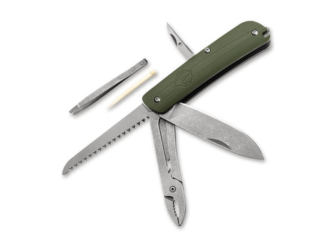 Naturensöhne MK II NXT Taschenmesser – Multifunktionales Slipjoint Outdoor & Bushcraft Messer mit 12C27 Stahl